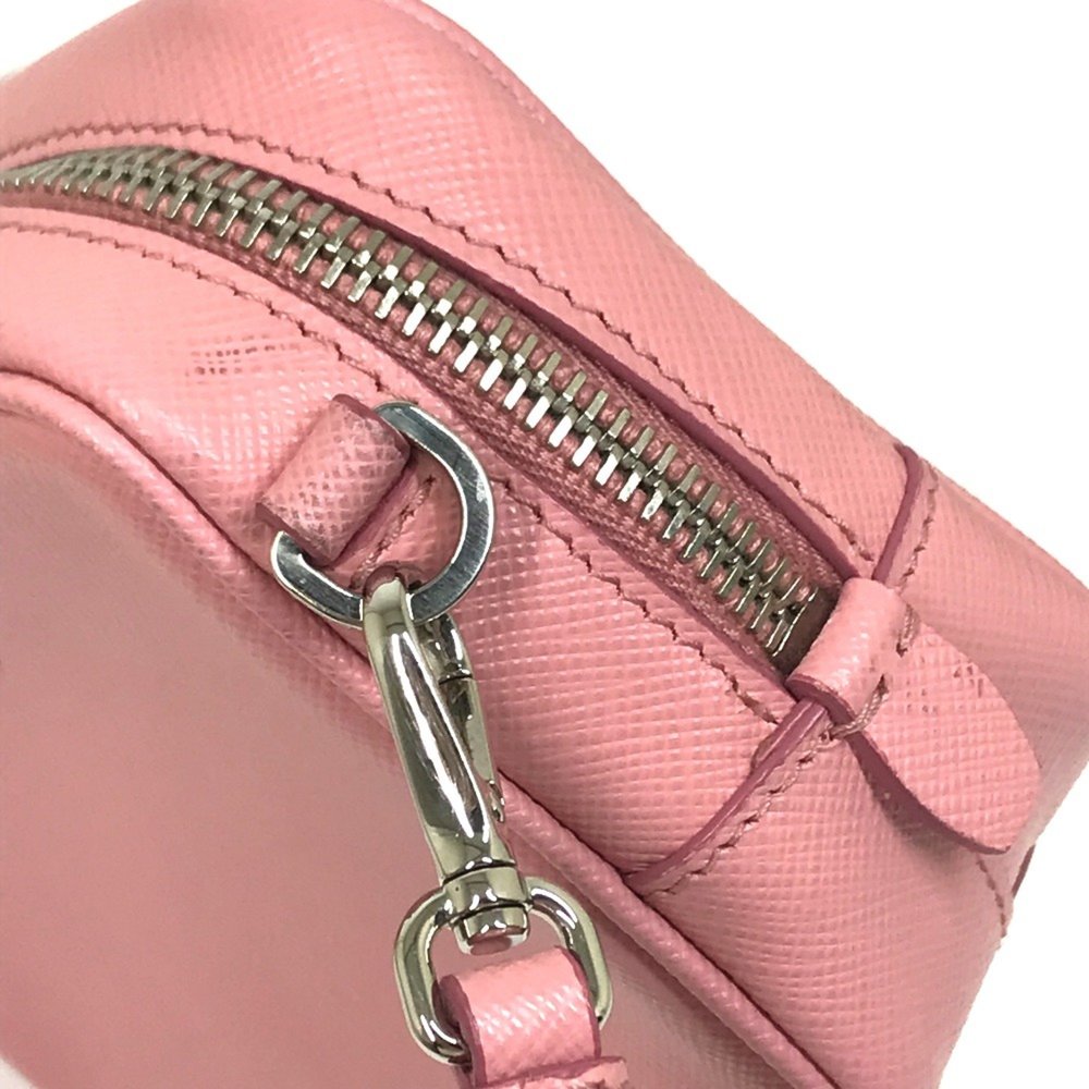 PRADA 1NF674 logo Bag Cluch Bag Shoulder Bag PETALO 1 pink - Picture 7 of 16